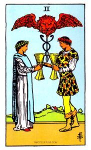 Two of Cups Tarot card