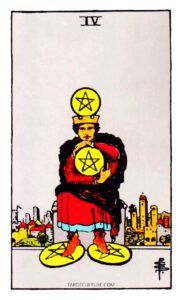Four of Pentacles Tarot card