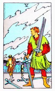 Five of Swords Tarot card