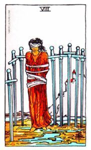 Eight of Swords Tarot card