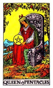 Queen of Pentacles Tarot card