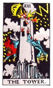 The Tower Tarot card