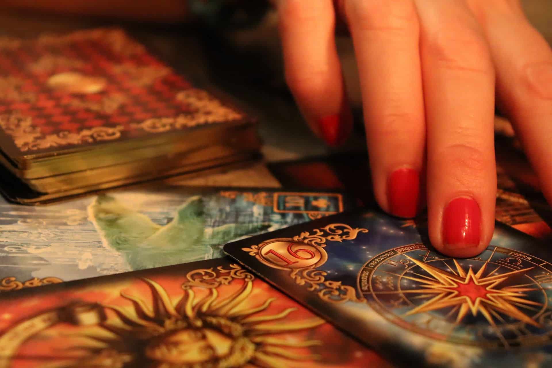 first psychic reading representation of a psychic with cards